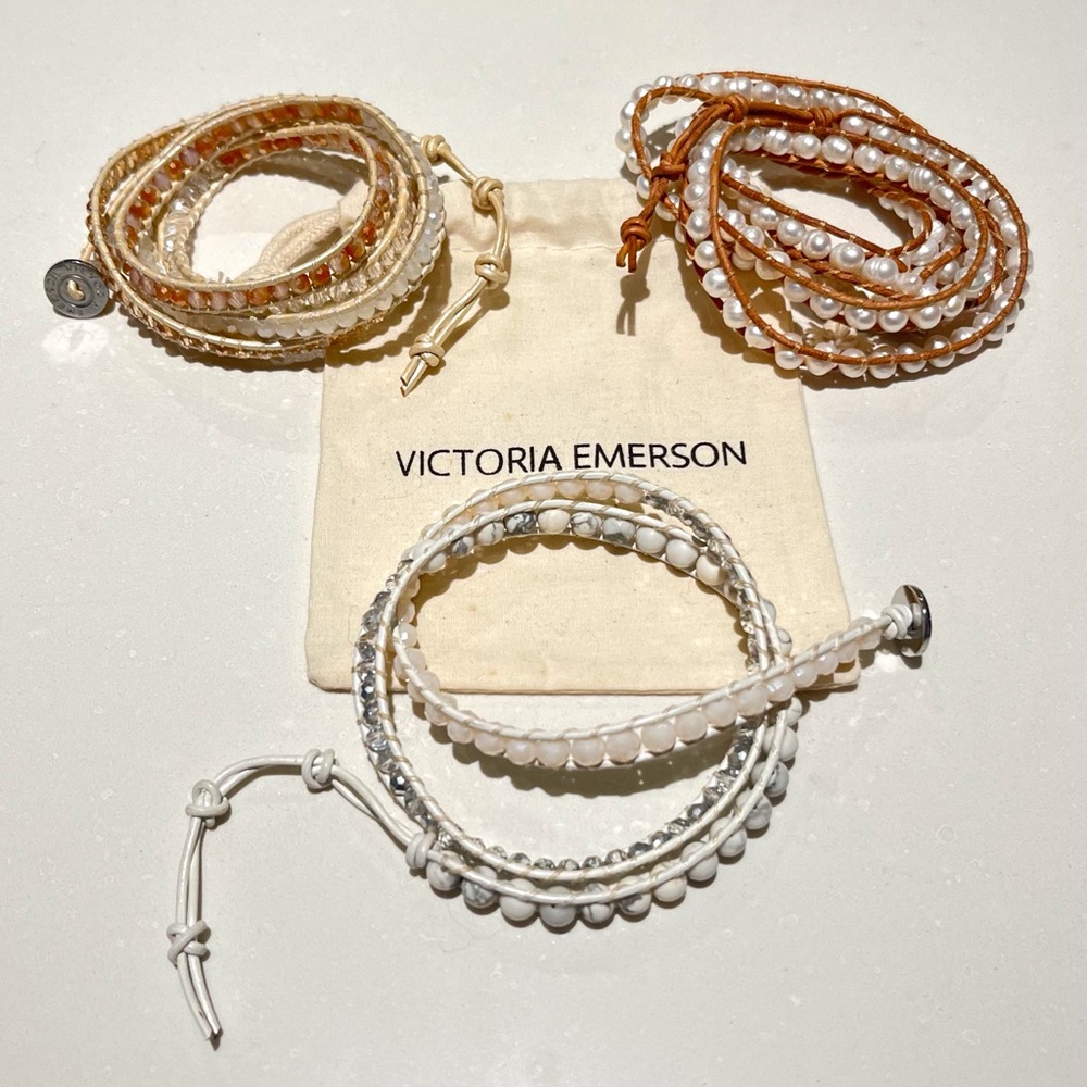 New Victoria Emerson Elegant Wrap Bracelet Set of 3